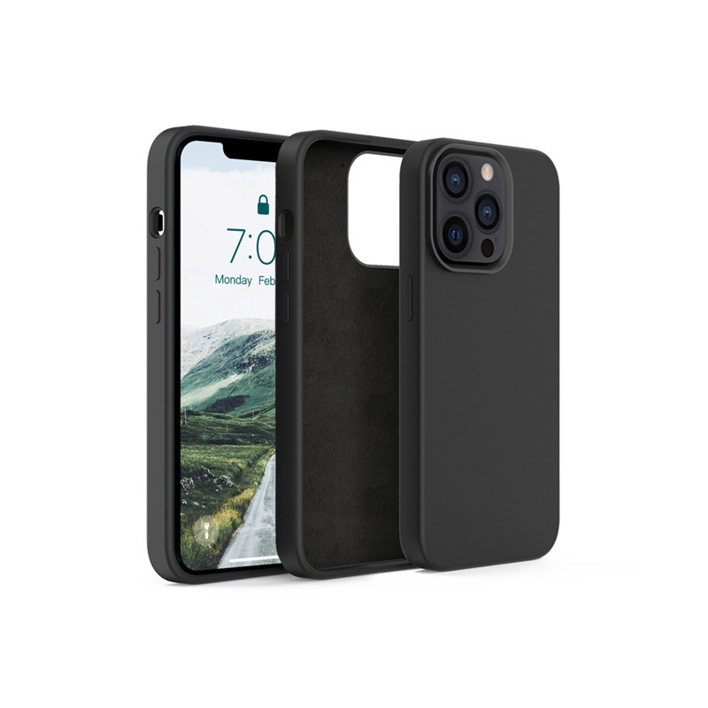 蘋果新款13硅膠液態(tài)手機(jī)殼，加厚款液態(tài)硅膠手機(jī)套定制